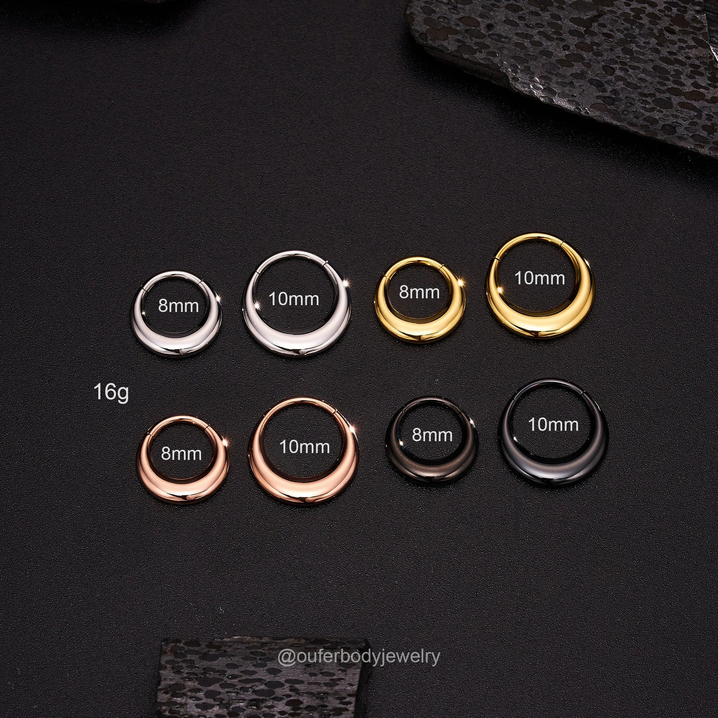 Lunar Bold Septum Clicker – Sculpted Shine for Unapologetic Style